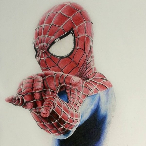 Человек паук портрет