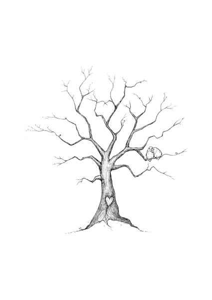 Дерево для рисования пальчиками