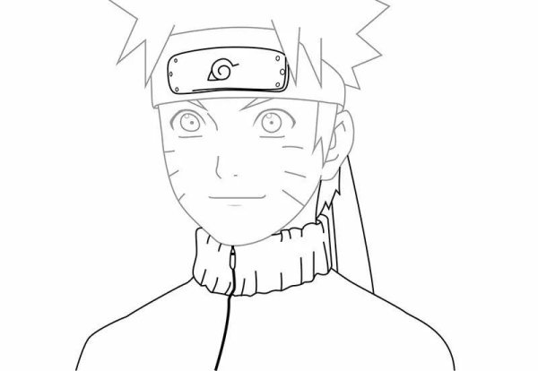 Наруто рисунок карандашом