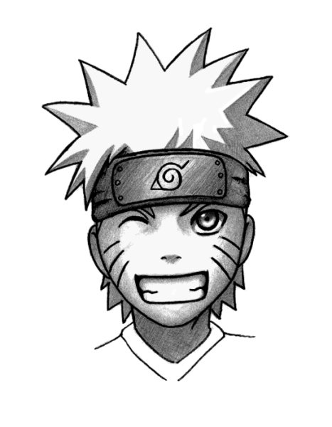 Раскраска Наруто Узумаки