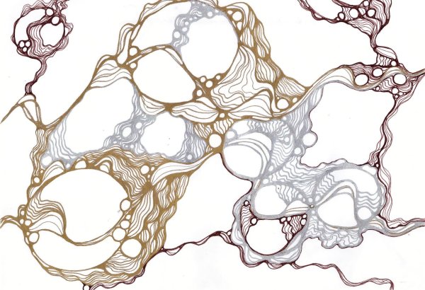 Нейрографика черно белая