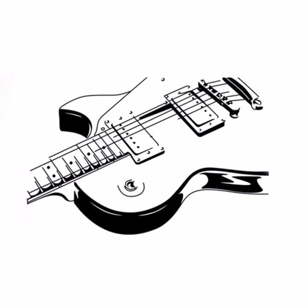 Рисования электрогитара