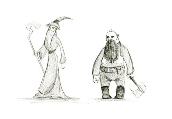 Простые иллюстрации к Хоббиту