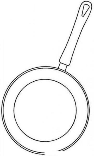 Сковорода раскраска