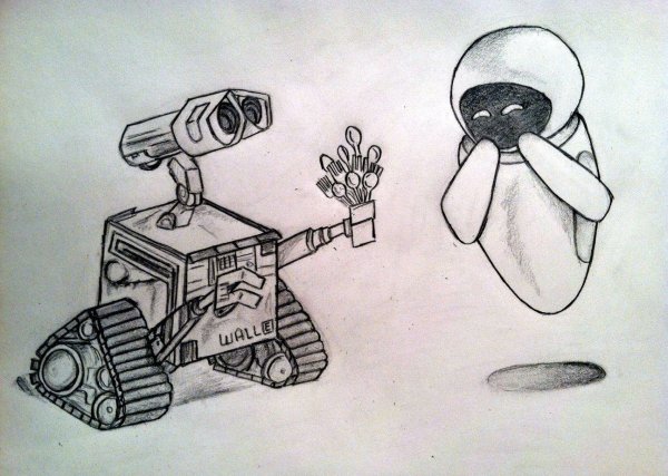 Робот Валли рисунок