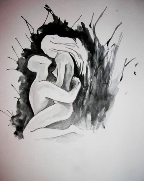 Страсть рисунок карандашом