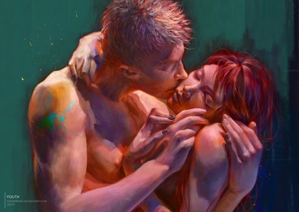 Поцелуй арт