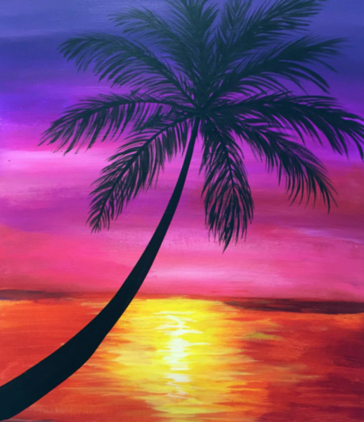 Пейзаж с пальмами