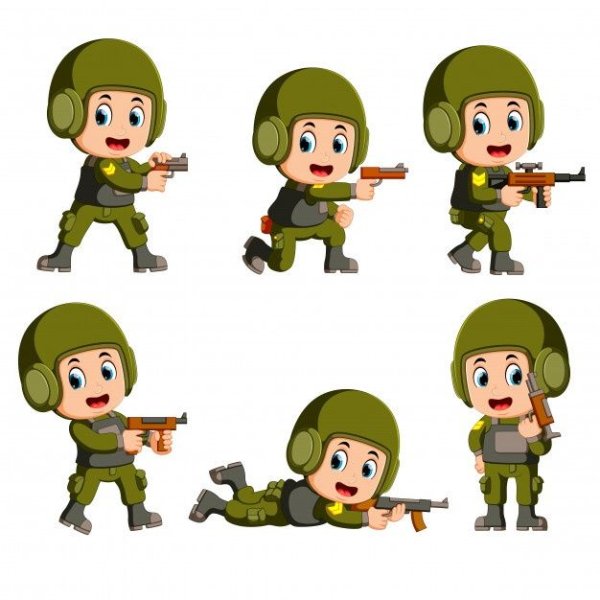 Солдатики раскраска