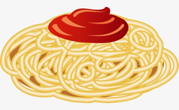 Спагетти мультяшный