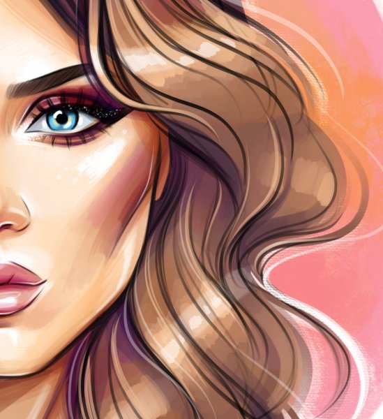 Бьюти иллюстрации