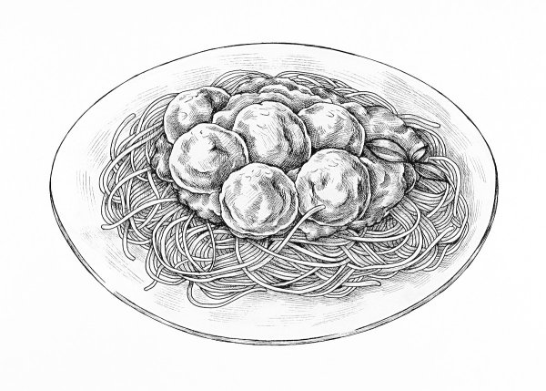 Спагетти раскраска