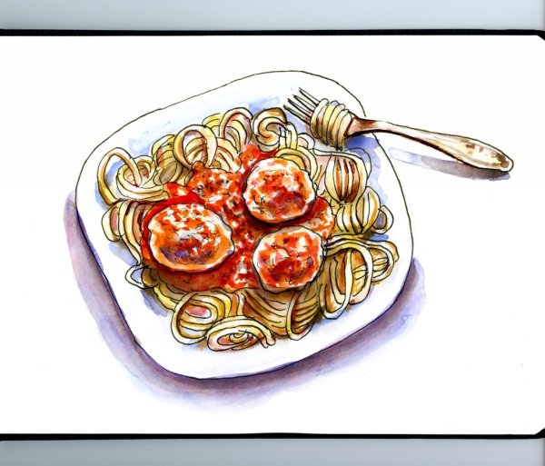 Макароны мультяшный