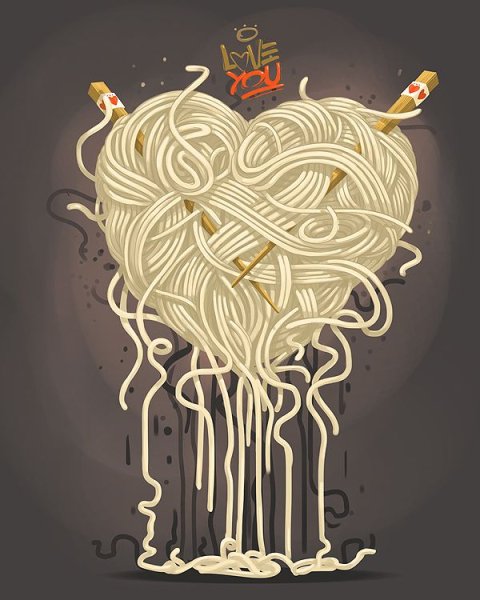 Спагетти вектор