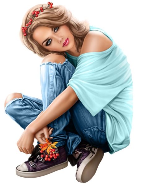 Нарисовать девушку