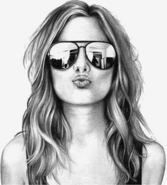 Девушка рисунок