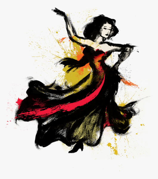 Фламенко раскраска