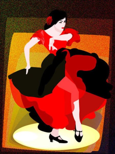 Испанский костюм раскраска