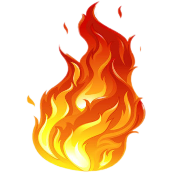 Огонь мультяшный