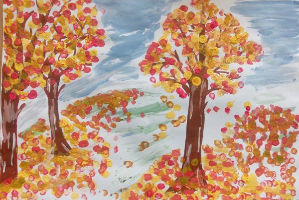 Рисунок красота осени