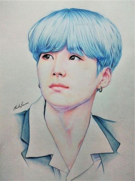 Портрет Юнги из БТС