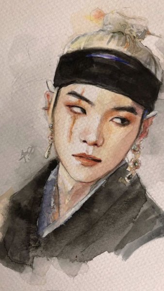 Портрет Юнги из БТС