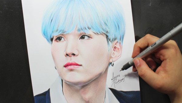 БТС для срисовки Юнги