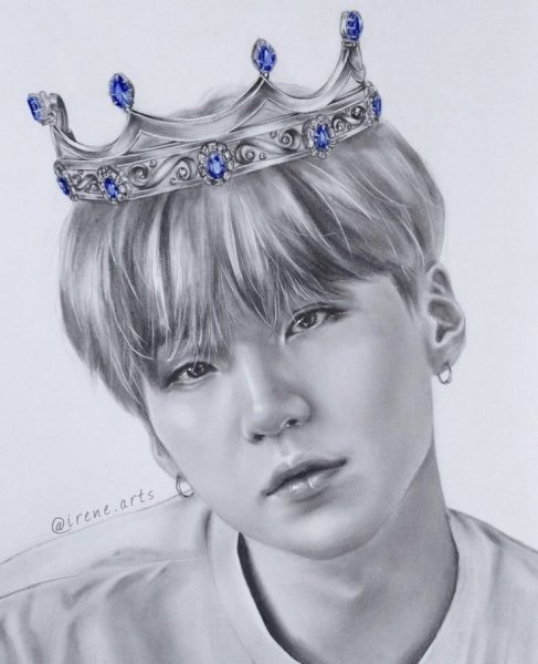 Портрет Юнги из БТС