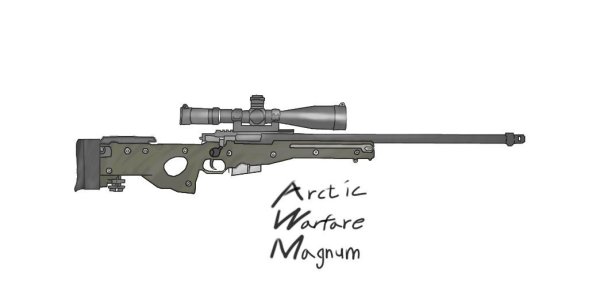 Снайперская винтовка из стандофф 2 AWM