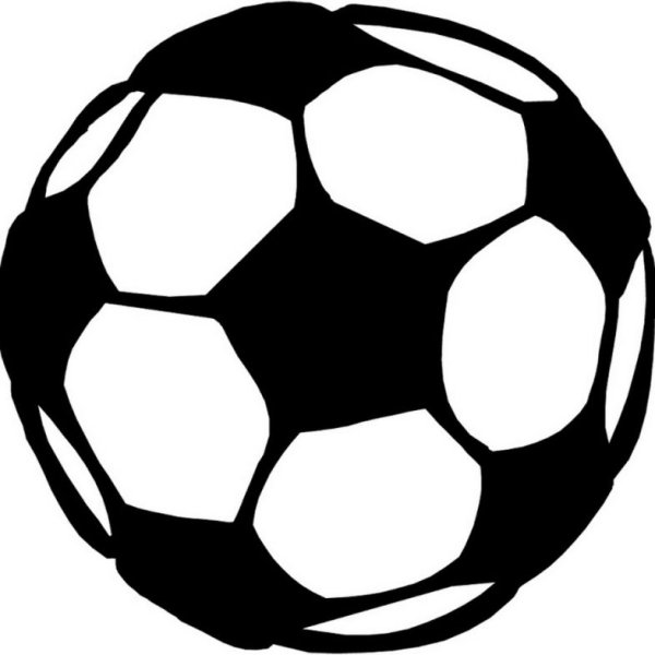 Футбольный мяч контур