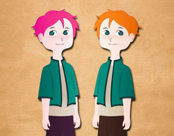 Близнецы мультяшный