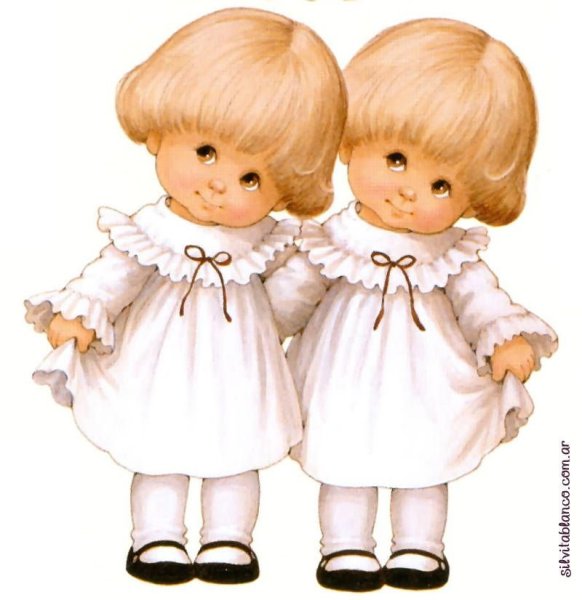 Открытка для близнецов