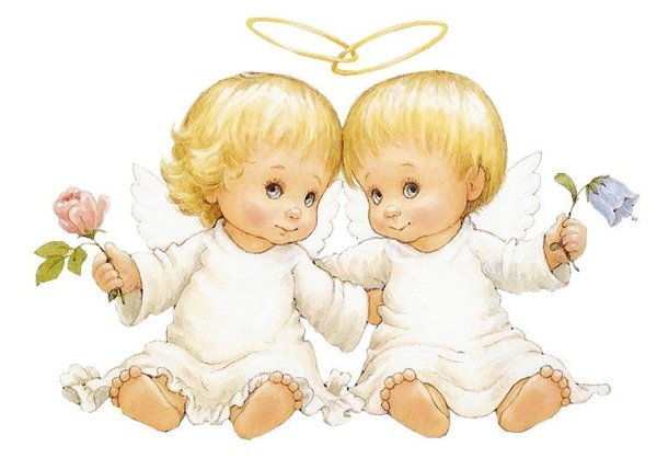 Ангелочки мальчик и девочка