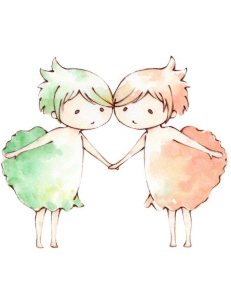 Близнецы рисунок