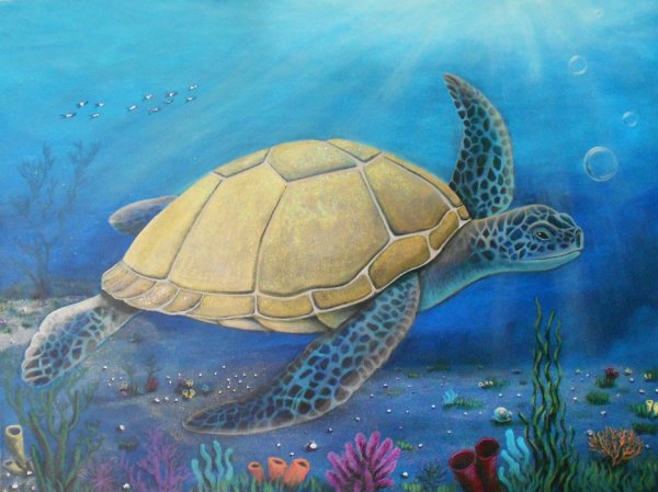 Стилизованные морские обитатели