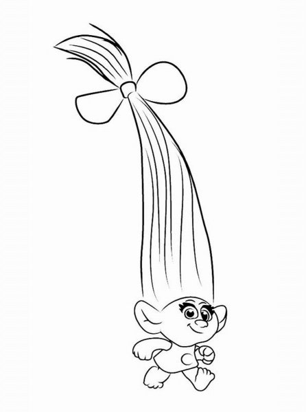 Раскраска Тролль страшный