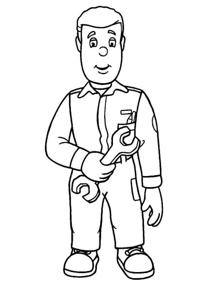 Раскраска слесарь