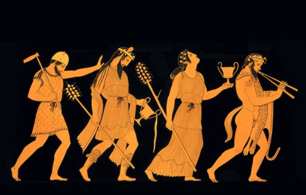 Древнегреческие Дионис фрески