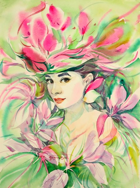 Акварели корейской художницы Ryu Eunja