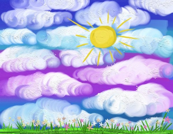 Весеннее облако для детей