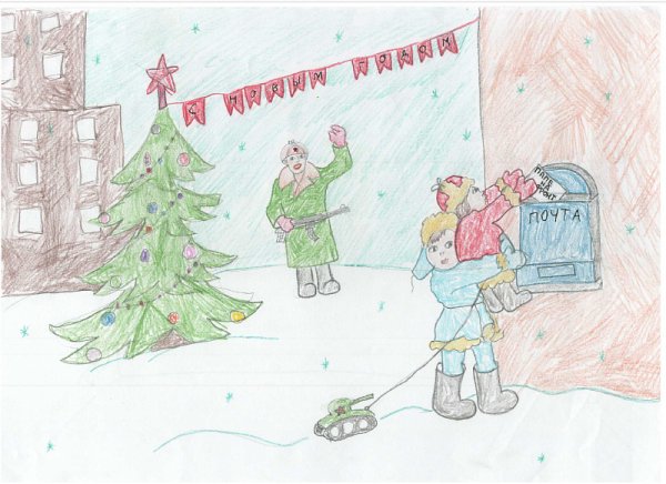 Елка Победы рисунки