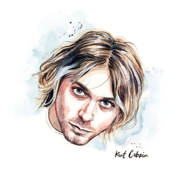 Курт Кобейн набросок