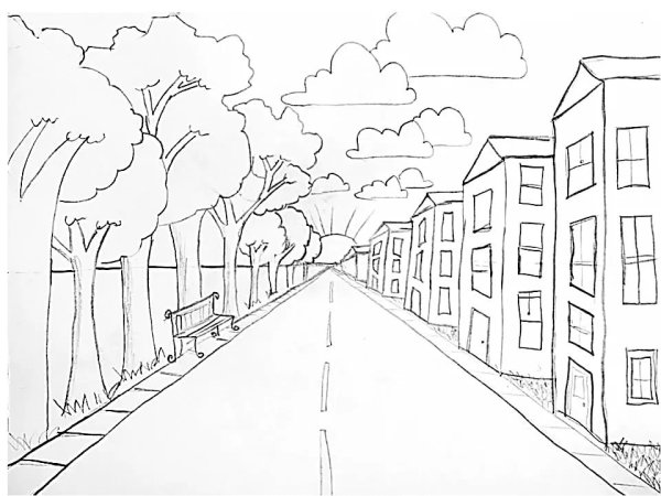 Городской пейзаж в перспективе