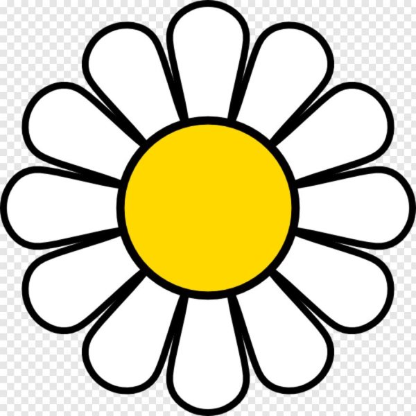 Трафарет ромашки