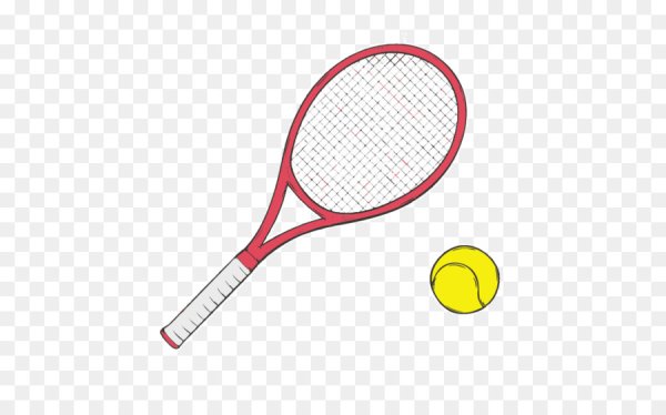 Рисование с натуры теннисной ракетки.