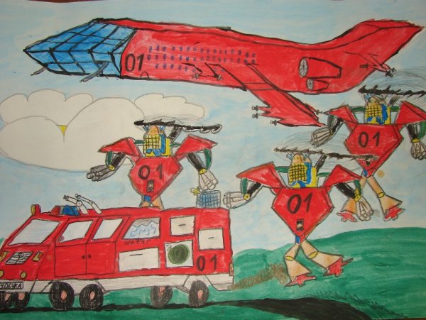 Пожарная машина в будущем