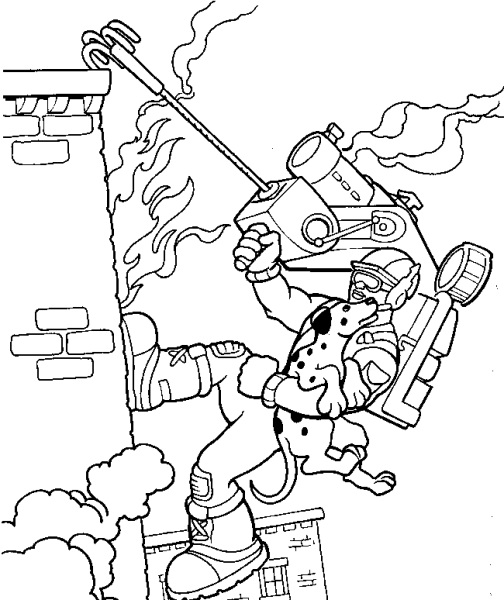 Раскраска пожарная безопасность