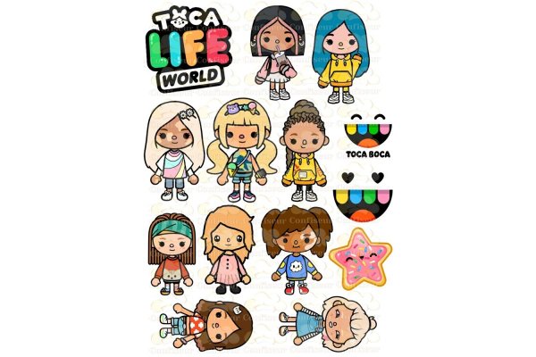 Тока бока печать персонажи