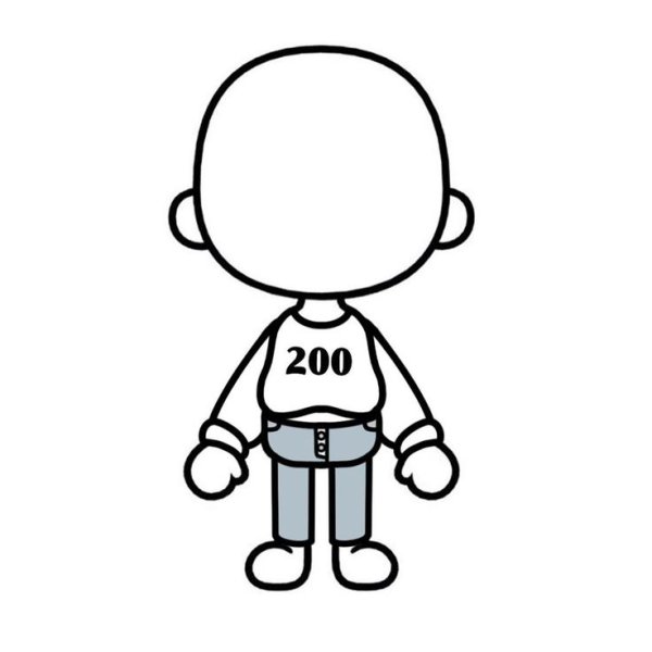 Человечки из тока бока раскраска