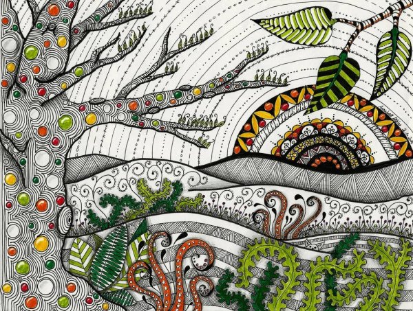 Медитативное рисование зенарт